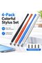 4 pcs Stylus Pen for Touch Screens with Rubber Replacement Tips - 2