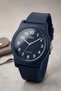 Dark Navy Blue Numeral Silicone Band 38mm Waterproof Unisex Wristwatch - 3
