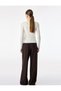 Buttoned Long Sleeve Crew Neck Knitwear Sweater - 4