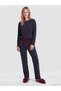 Crew Neck Polka Dot Women's Pajama Set (W6)