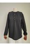 Women's Lycra Winter Knitwear for Middle Age and Above, Mother's Combed Cotton Blouse, New Season, Buttoned, Twisted Pattern, Elastic Sleeves - 3