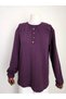 Women's Lycra Winter Knitwear for Middle Age and Above, Mother's Combed Cotton Blouse, New Season, Buttoned, Twisted Pattern, Elastic Sleeves - 8
