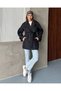 Women's Short Double-Breasted Collared Belted Buttoned Oversize Seasonal Trench Coat