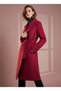 Alfateks Women's Cashmere Coat with Belt, Buttonless Long Coat, Stylish Winter Overcoat - 2