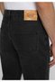 Loose Straight Fit Men's Black Denim Jean Pants - 6