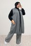 64007 Large Size Three-Thread Vest with Fileto Pockets - Anthracite - 2
