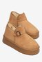 Women's Suede Buckle-Strapped Fur-Lined Thick Sole Outdoor Ug Model Bootie