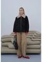 Fur Collar Lined Cashmere Coat Black - 8
