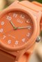 Soft Orange Numeral Silicone Strap 38 mm Waterproof Unisex Wristwatch - 3
