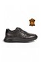 Lace-Up Rubber Sole Black Genuine Leather Men's Casual Shoes Xs2461-7112