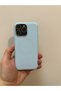 iPhone 14 Promax Compatible Magsafe Supported Suede Inside Launch Silicone Case with Camera Protection and Lens Protection Baby Blue
