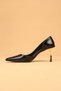 Women's High Heels with Gold Heel Detail Evening Dress Shoes Heeled Shoes - 6