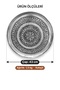 43 cm Hand Embroidered Authentic Patterned Pewter Urfa Copper Tray - 2