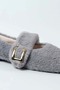 Women's Plush Elastic Home Slippers with Wool Inside - Gray - 39 - 2