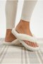 Women's Plush Flip-Flop House Slippers with Soft Soles, Open-Toe, Winter Comfortable Casual Slippers
