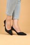 Women's High Heels with Gold Heel Detail Evening Dress Shoes Heeled Shoes - 2