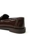 David Genuine Leather Patent Leather Thick Soled Women's Loafer Shoes - 2