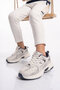 Lace-Up Thick Comfortable Sole White Unisex Walking and Sports Shoes Sneaker Terra g