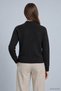 High Collar Knitted Crop Sweater - 2