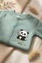 Panda 3-Piece Baby Romper and Beanie Set - 100% Cotton, Newborn Set 0 3-3-6 - 4