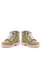 Rakerplus Griffon 8028-Ysim Green Glitter 100% Leather Zippered Baby Girl Kids Boots - 5