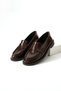 David Genuine Leather Patent Leather Thick Soled Women's Loafer Shoes - 5