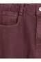 Lcw Kids Bordo Barrel Fit Girls' Jean Pants - 4