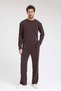 Men's Roma&Monada Oversize Oysho Fabric Suit Brown Color