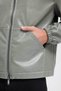 Men's Genor Oversize Hooded Leather Coat Mint Green - 8