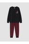 Rmz Gi̇yi̇m Farkiyla Zero Roba Collar Boys' Fleece Pajama Set