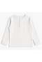 Boy's 100% Cotton Winter White Twill Collar Buttoned Long Sleeve Basic Pajama Set - 5