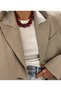 Burgundy Black Marble Patterned Large Beaded Necklace |   Short Design Necklace - 4