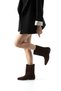 Moira Genuine Leather Flat Boots Pointed Toe Daily Women's Boots - 3
