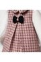 Baby Tweed Dress with Collar and Buckle Gift - 3