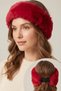 Women's Winter Plush Hair Bandana - Thick Fur Ear Muffs Headband, Elastic Back, Cold-Proof Ear Warmer