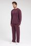 Men's Roma&Monada Oversize Oysho Fabric Suit Claret Red - 3