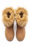 Women's taba plush fur winter suede boots jett - 3