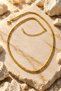 Gold Color Dorica and Top Bead Steel Women's Necklace