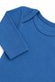 Baby Boy Blue Colored Set of 3 Cotton Seasonal Long Sleeve Bodysuits with Snap Fasteners - 4