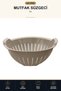 Colander 2.5 L Plastic Vegetable Fruit Pasta Rice Strainer Kitchen Colander Beige
