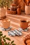 Decorative Concrete Marble Patterned Black Color Hexagonal Model 4 Piece Coaster Set Set Bohemian Style Coaster - 8