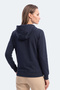 Kiron I Women's Hooded Navy Blue Sweatshirt - 6