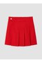 Lcw Kids Red Girls Pleated Gabardine Shorts Skirt - 2