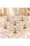 6-Piece Gold Small Treat Serving Trays