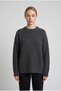 Women's Anthracite Lightweight Loose Hair Knit Boxy Fit Extra Long Sleeve Sweater S m L Compatible