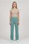 Women's Aqua Green Knitwear Trousers Single Bottom S-M-L Compatible Flexible One Size