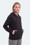 Kiron I Women's Hooded Black Sweatshirt - 7