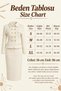 Gold Button Detailed Jacket and Midi Skirt Tweed Set - 2