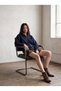 Relaxed Fit Half-Zip Fleece Navy Blue Sweatshirt - 2