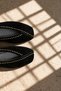 Vanesya Black Women's Genuine Leather Suede Trok Detailed Ballerina Shoes - 4